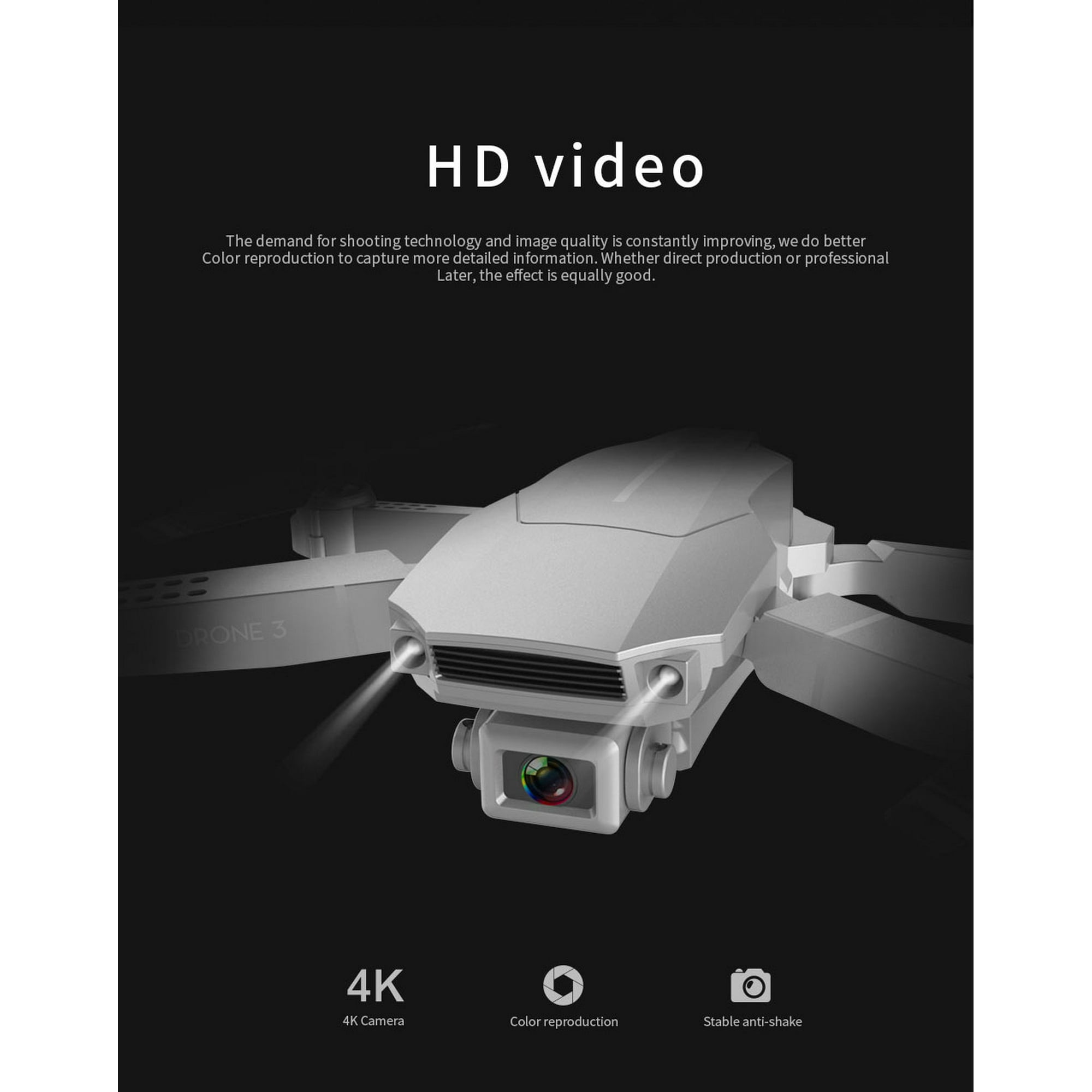 F98 Drone Hd Wide Angle 4k Wifi 1080p Fpv Quadcopter Video Live Recording Toys